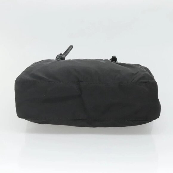 PRADA Chain Shoulder Bag Nylon Black - Picture 6 of 15